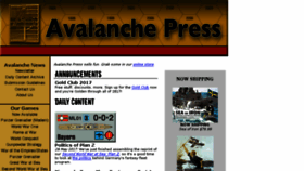 What Avalanchepress.com website looked like in 2017 (6 years ago)