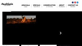 What Amakhala.co.za website looked like in 2017 (6 years ago)