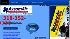 What Axsomair.com website looked like in 2017 (7 years ago)