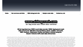 What Airbagcrash.com website looked like in 2017 (6 years ago)
