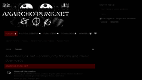 What Anarcho-punk.net website looked like in 2017 (6 years ago)