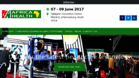 What Africahealthexhibition.com website looked like in 2017 (6 years ago)
