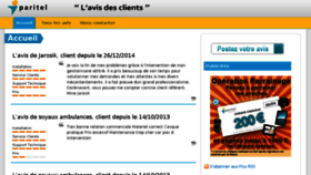 What Avis-paritel.fr website looked like in 2017 (6 years ago)
