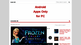 What Androidappsonlyforpc.com website looked like in 2017 (6 years ago)