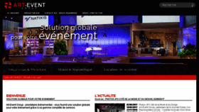 What Artevent.fr website looked like in 2017 (6 years ago)
