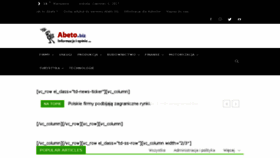 What Abeto.biz website looked like in 2017 (6 years ago)