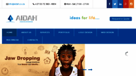 What Aidah.co.za website looked like in 2017 (6 years ago)