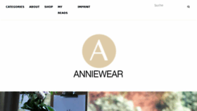 What Anniewear.de website looked like in 2017 (6 years ago)