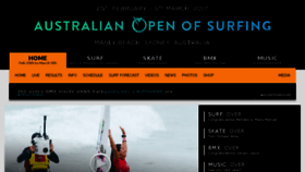 What Australianopenofsurfing.com website looked like in 2017 (6 years ago)