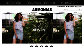 What Armonias.com website looked like in 2017 (6 years ago)