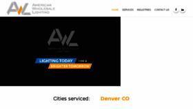 What Awlighting.com website looked like in 2017 (6 years ago)