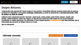 What Allnumis.ro website looked like in 2017 (6 years ago)