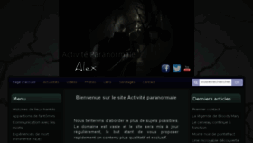 What Activiteparanormale.com website looked like in 2017 (6 years ago)