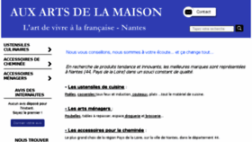 What Auxartsdelamaison.fr website looked like in 2017 (7 years ago)