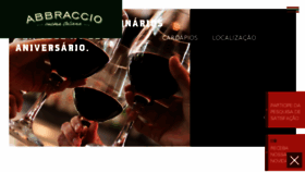 What Abbracciorestaurante.com.br website looked like in 2017 (6 years ago)