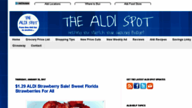 What Aldispot.com website looked like in 2017 (6 years ago)