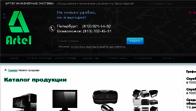 What Artelis.ru website looked like in 2017 (6 years ago)