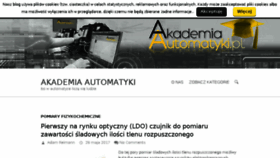 What Akademia-automatyki.pl website looked like in 2017 (6 years ago)