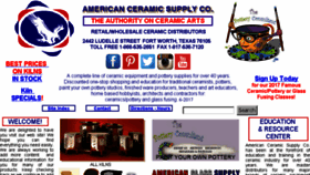 What Americanceramics.com website looked like in 2017 (6 years ago)