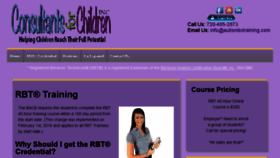 What Autismbxtraining.com website looked like in 2017 (6 years ago)