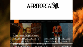 What Afritorial.com website looked like in 2017 (6 years ago)