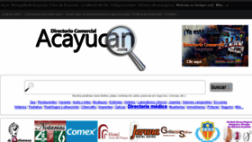 What Acayucan.com website looked like in 2017 (6 years ago)