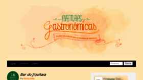 What Aventurasgastronomicas.com.br website looked like in 2017 (6 years ago)