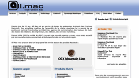 What Allmac.fr website looked like in 2017 (6 years ago)