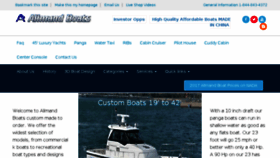 What Allmandboats.com website looked like in 2017 (6 years ago)