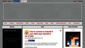 What Autcraft.com website looked like in 2017 (6 years ago)