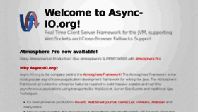 What Async-io.org website looked like in 2017 (6 years ago)