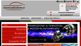 What Autoricambiodiretto.it website looked like in 2017 (6 years ago)