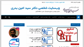 What Aminbadri.ir website looked like in 2017 (6 years ago)