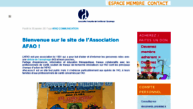 What Afao.asso.fr website looked like in 2017 (6 years ago)