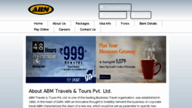 What Abmtravels.net website looked like in 2017 (6 years ago)