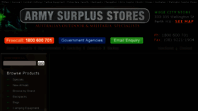 What Armysurplus.com.au website looked like in 2017 (6 years ago)