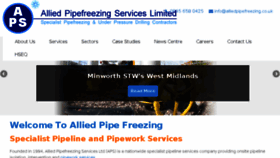 What Alliedpipefreezing.co.uk website looked like in 2017 (6 years ago)