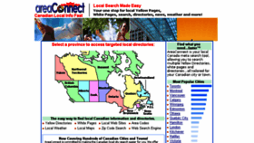What Areaconnect.ca website looked like in 2017 (6 years ago)