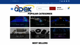 What Apexlighting.com website looked like in 2017 (6 years ago)