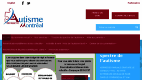 What Autisme-montreal.com website looked like in 2017 (6 years ago)