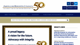 What Americanbenefitscouncil.org website looked like in 2017 (8 years ago)