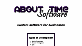 What Abouttimesoftware.com website looked like in 2017 (6 years ago)