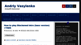 What Andriyvasylenko.com website looked like in 2017 (6 years ago)