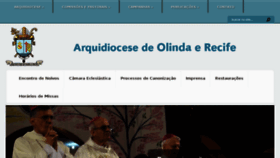 What Arquidioceseolindarecife.org website looked like in 2017 (6 years ago)