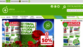 What Almapatika.hu website looked like in 2017 (6 years ago)