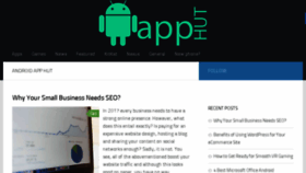 What Androidapphut.com website looked like in 2017 (6 years ago)