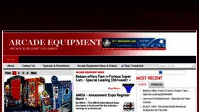 What Arcade-equipment.com website looked like in 2017 (6 years ago)