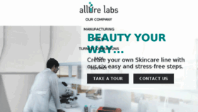 What Allurelabs.com website looked like in 2017 (6 years ago)