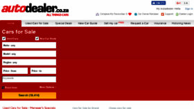 What Autodealer.co.za website looked like in 2017 (6 years ago)