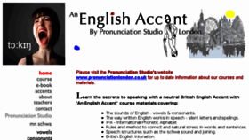 What Anenglishaccent.com website looked like in 2017 (6 years ago)
